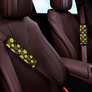 Manipura Chakra Pattern Print Car Seat Belt Covers