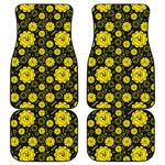 Manipura Chakra Pattern Print Front and Back Car Floor Mats