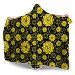 Manipura Chakra Pattern Print Hooded Blanket