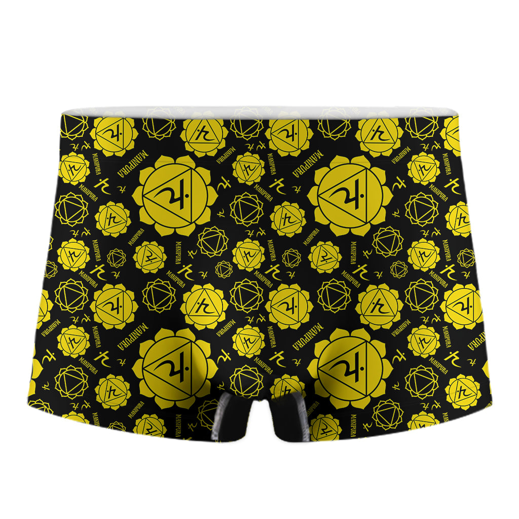 Manipura Chakra Pattern Print Men's Boxer Briefs