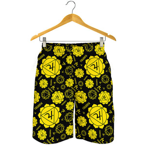 Manipura Chakra Pattern Print Men's Shorts