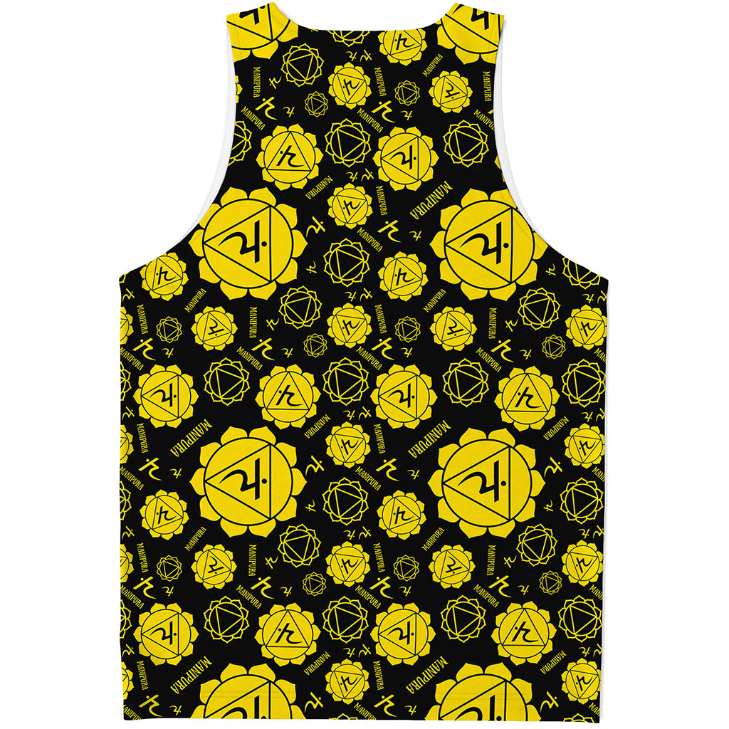 Manipura Chakra Pattern Print Men's Tank Top