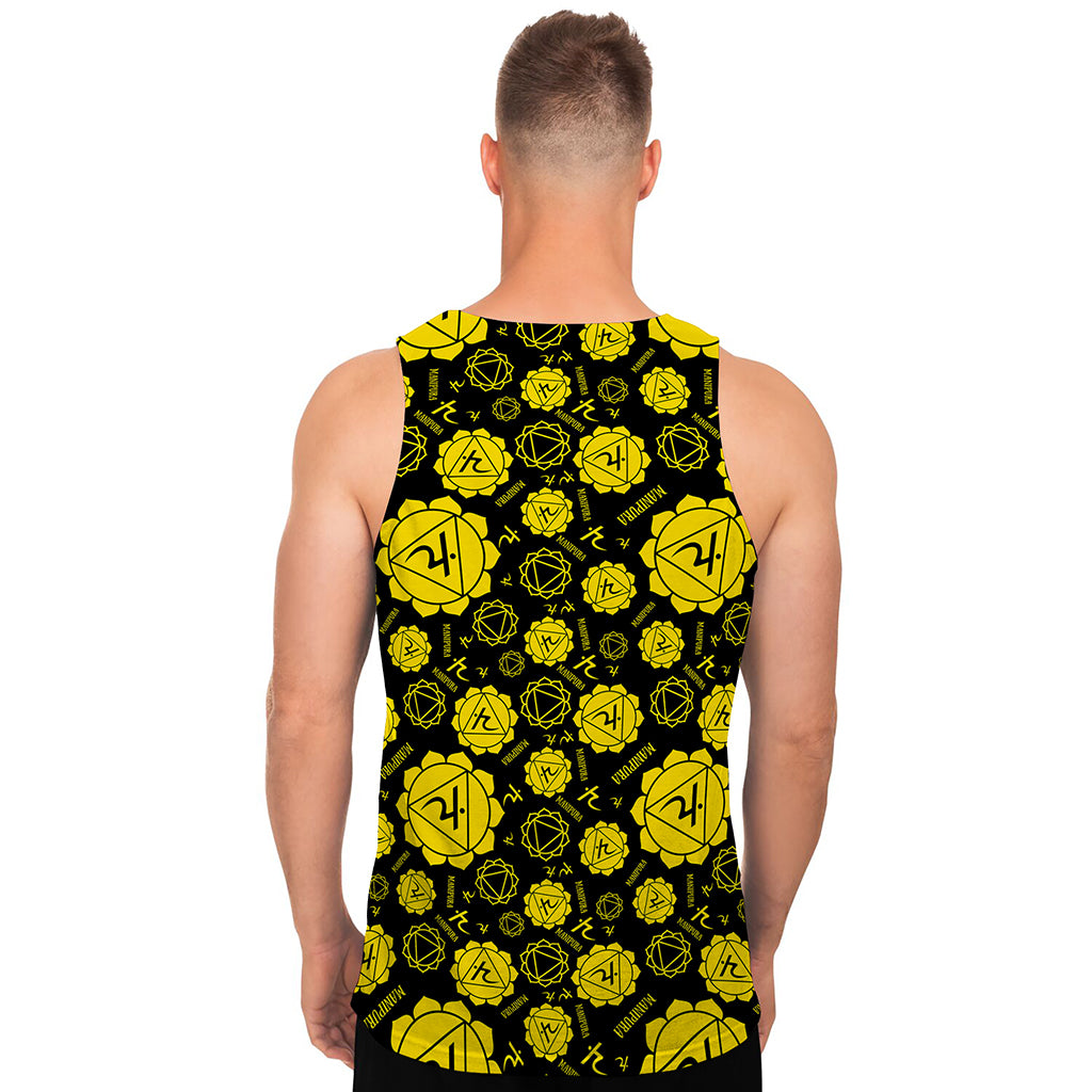 Manipura Chakra Pattern Print Men's Tank Top