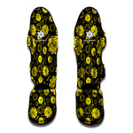 Manipura Chakra Pattern Print Muay Thai Shin Guard