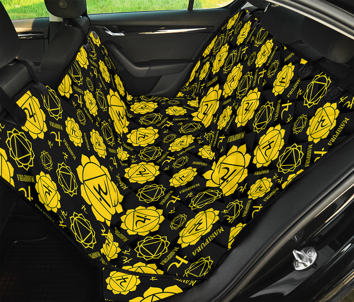 Manipura Chakra Pattern Print Pet Car Back Seat Cover