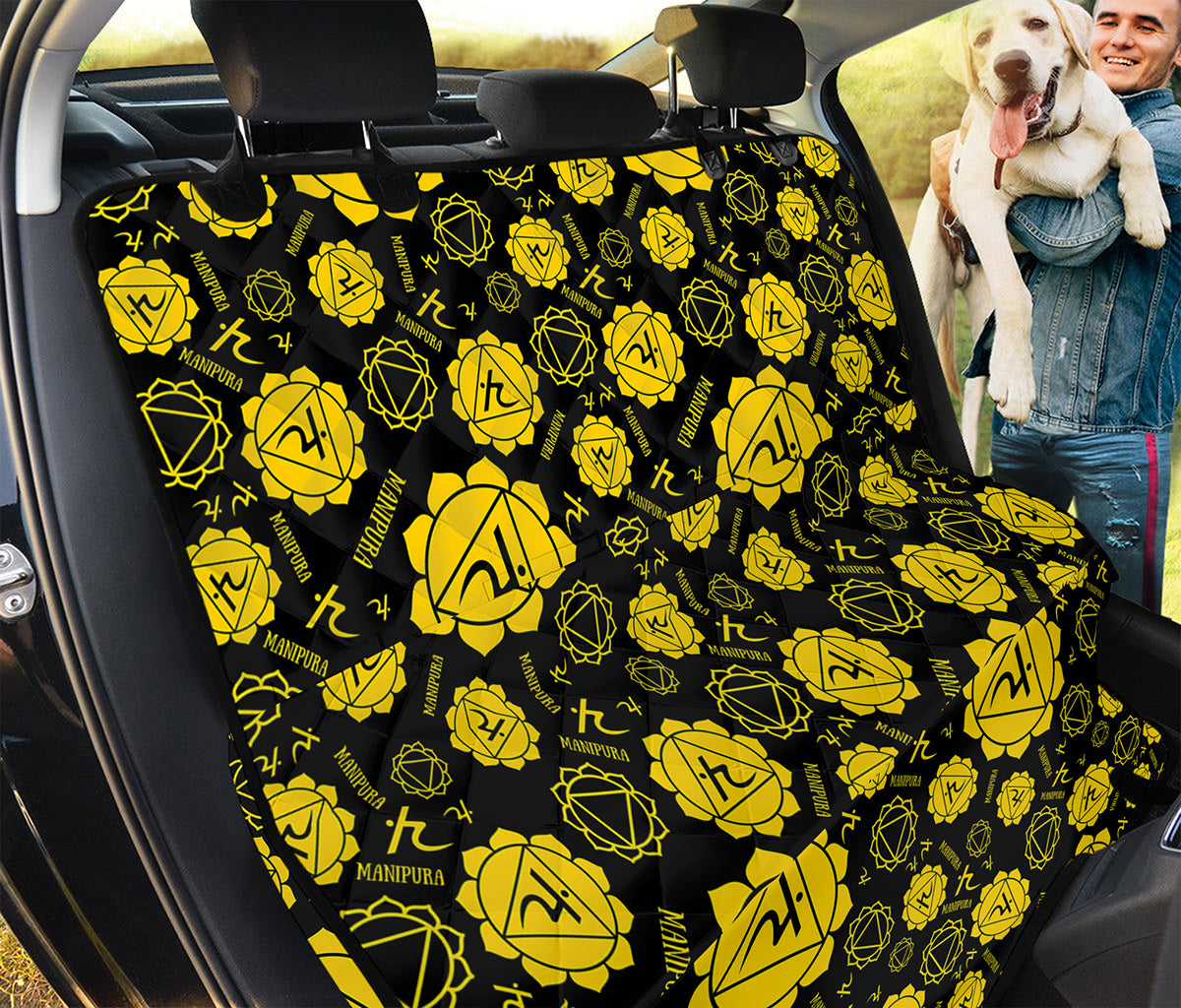 Manipura Chakra Pattern Print Pet Car Back Seat Cover