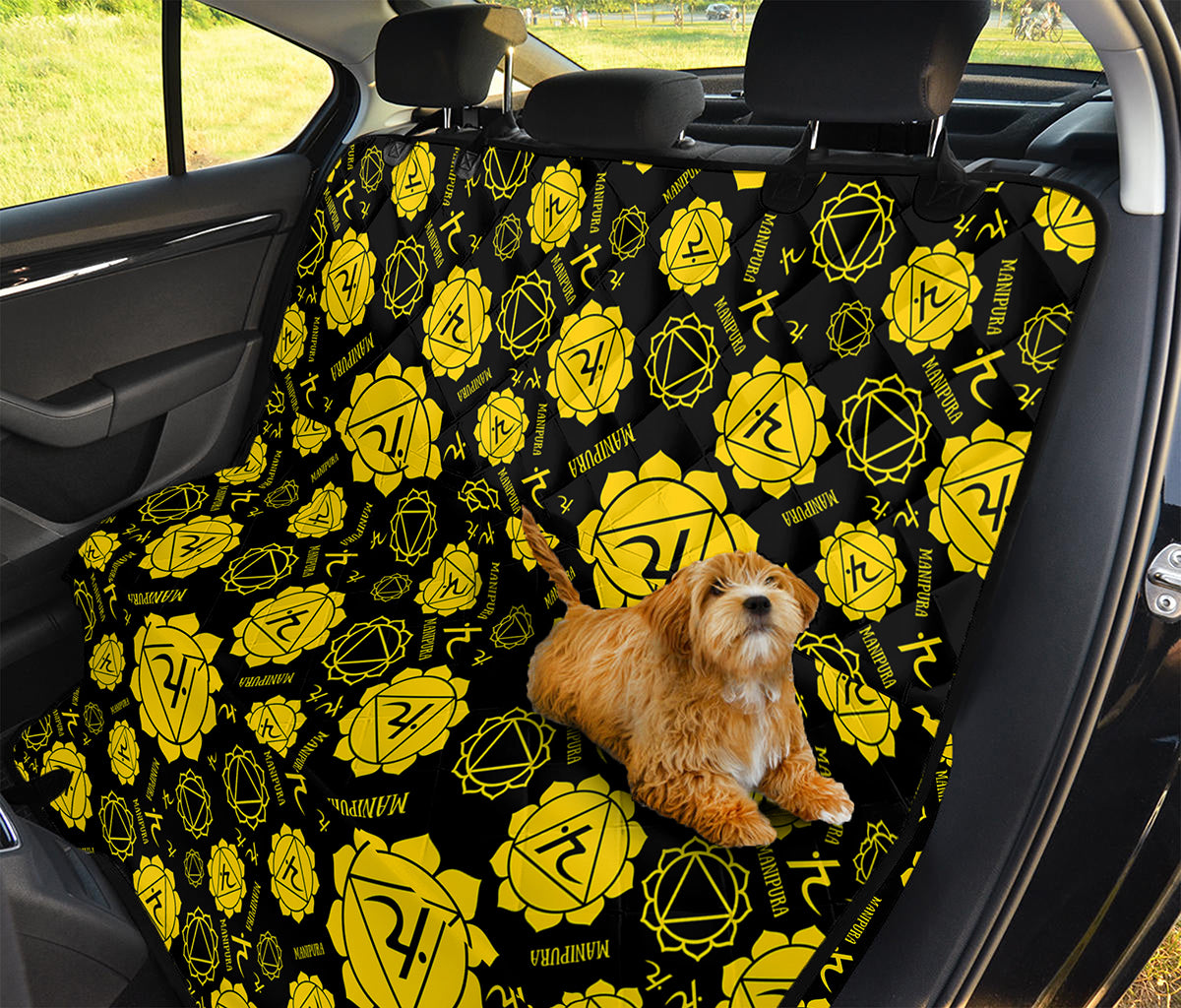 Manipura Chakra Pattern Print Pet Car Back Seat Cover