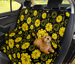 Manipura Chakra Pattern Print Pet Car Back Seat Cover