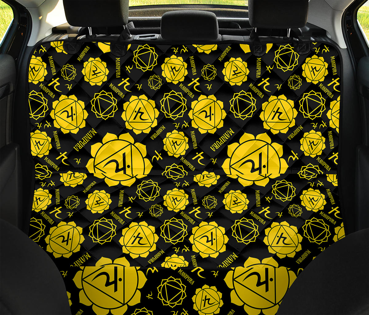 Manipura Chakra Pattern Print Pet Car Back Seat Cover