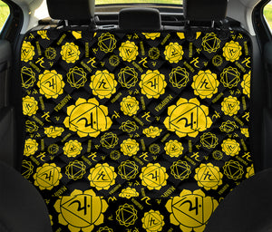 Manipura Chakra Pattern Print Pet Car Back Seat Cover