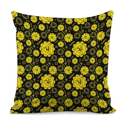 Manipura Chakra Pattern Print Pillow Cover
