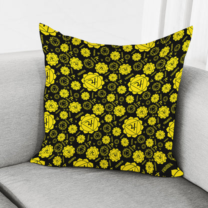 Manipura Chakra Pattern Print Pillow Cover