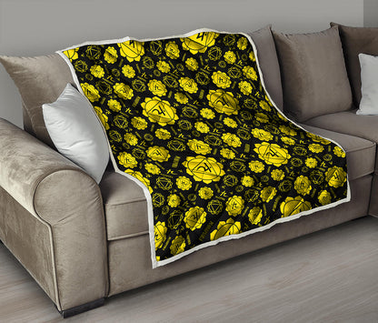 Manipura Chakra Pattern Print Quilt