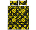 Manipura Chakra Pattern Print Quilt Bed Set