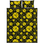 Manipura Chakra Pattern Print Quilt Bed Set