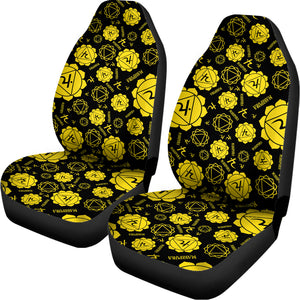 Manipura Chakra Pattern Print Universal Fit Car Seat Covers