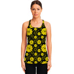 Manipura Chakra Pattern Print Women's Racerback Tank Top
