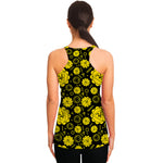 Manipura Chakra Pattern Print Women's Racerback Tank Top