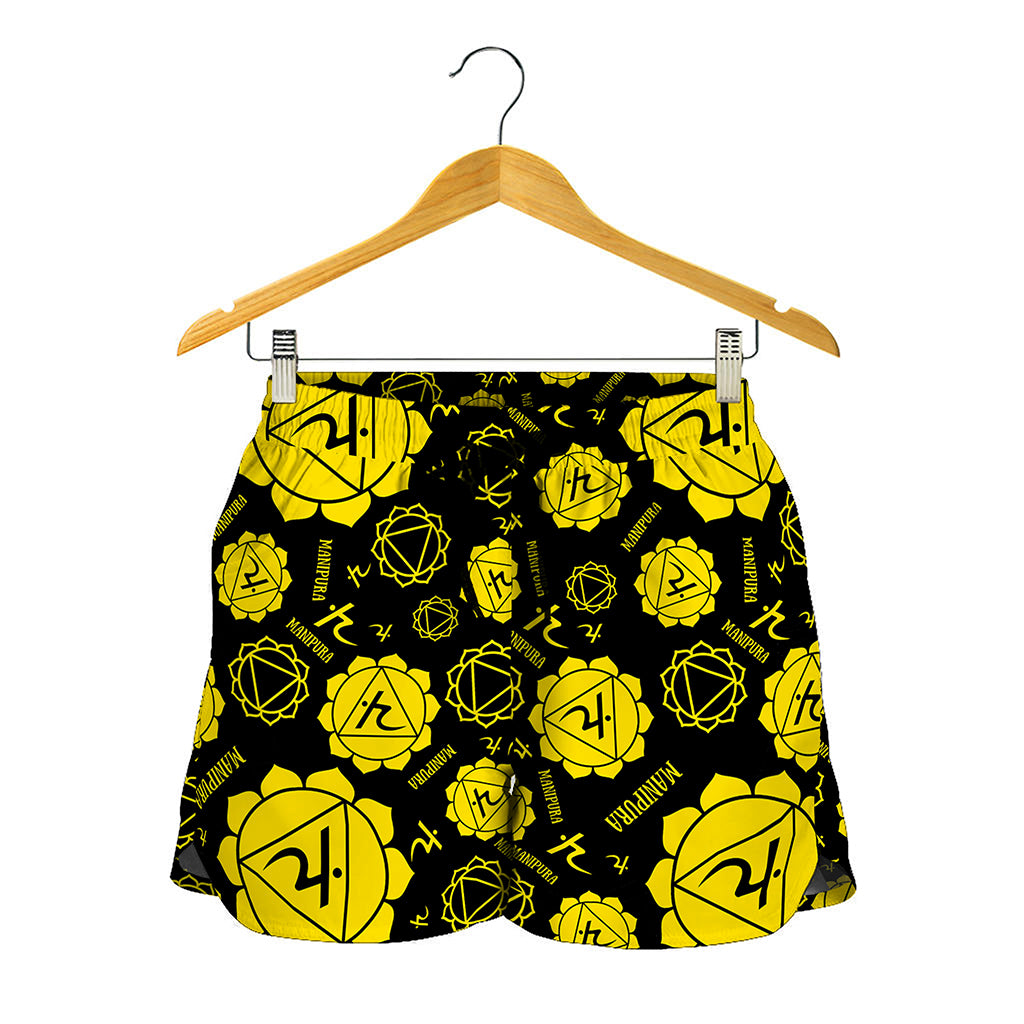 Manipura Chakra Pattern Print Women's Shorts