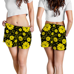 Manipura Chakra Pattern Print Women's Shorts