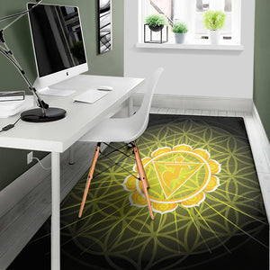 Manipura Chakra Spiritual Print Area Rug