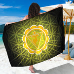 Manipura Chakra Spiritual Print Beach Sarong Wrap