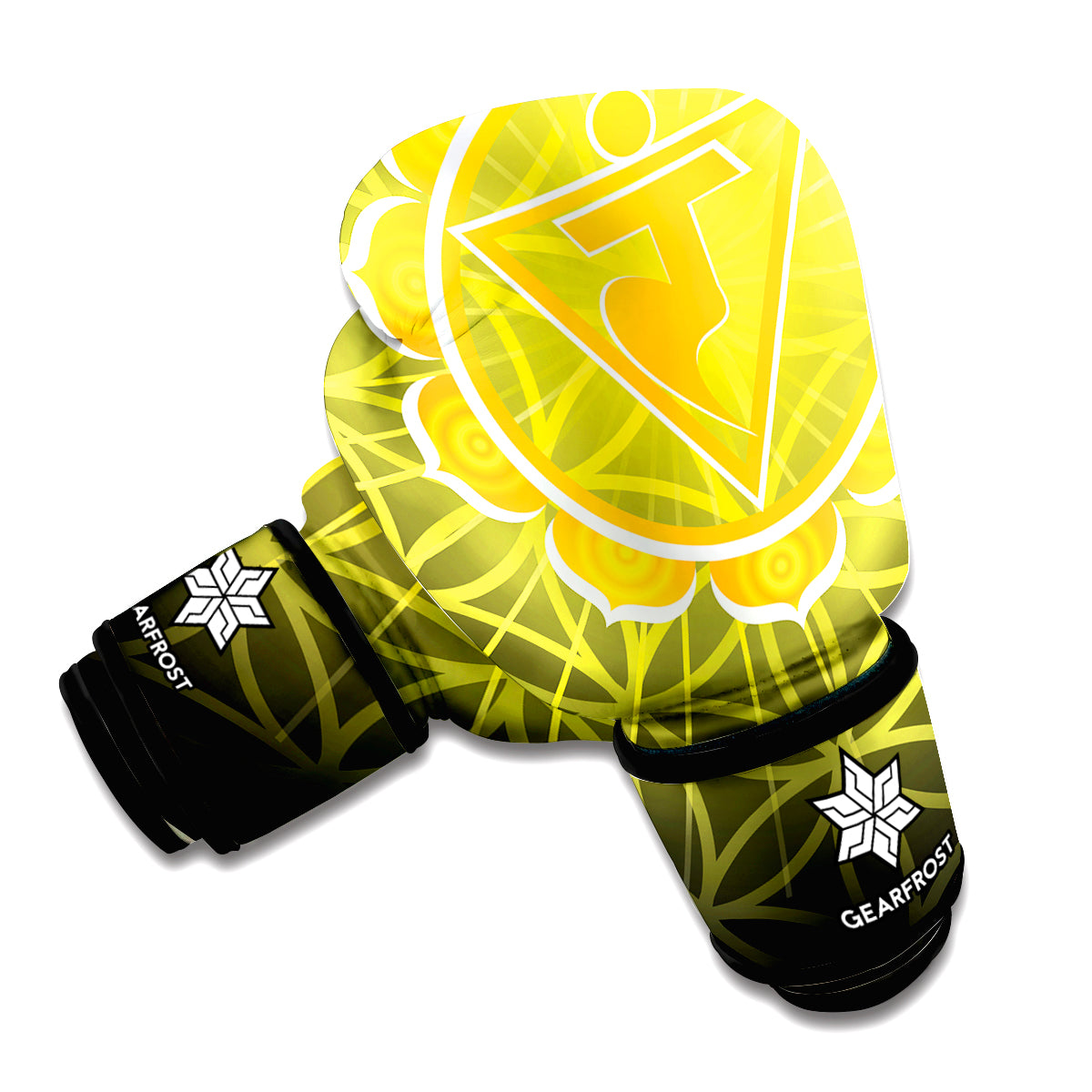 Manipura Chakra Spiritual Print Boxing Gloves