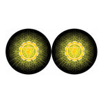 Manipura Chakra Spiritual Print Car Coasters