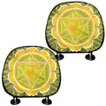 Manipura Chakra Spiritual Print Car Headrest Covers