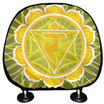 Manipura Chakra Spiritual Print Car Headrest Covers