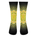 Manipura Chakra Spiritual Print Crew Socks