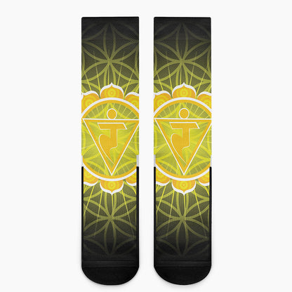 Manipura Chakra Spiritual Print Crew Socks