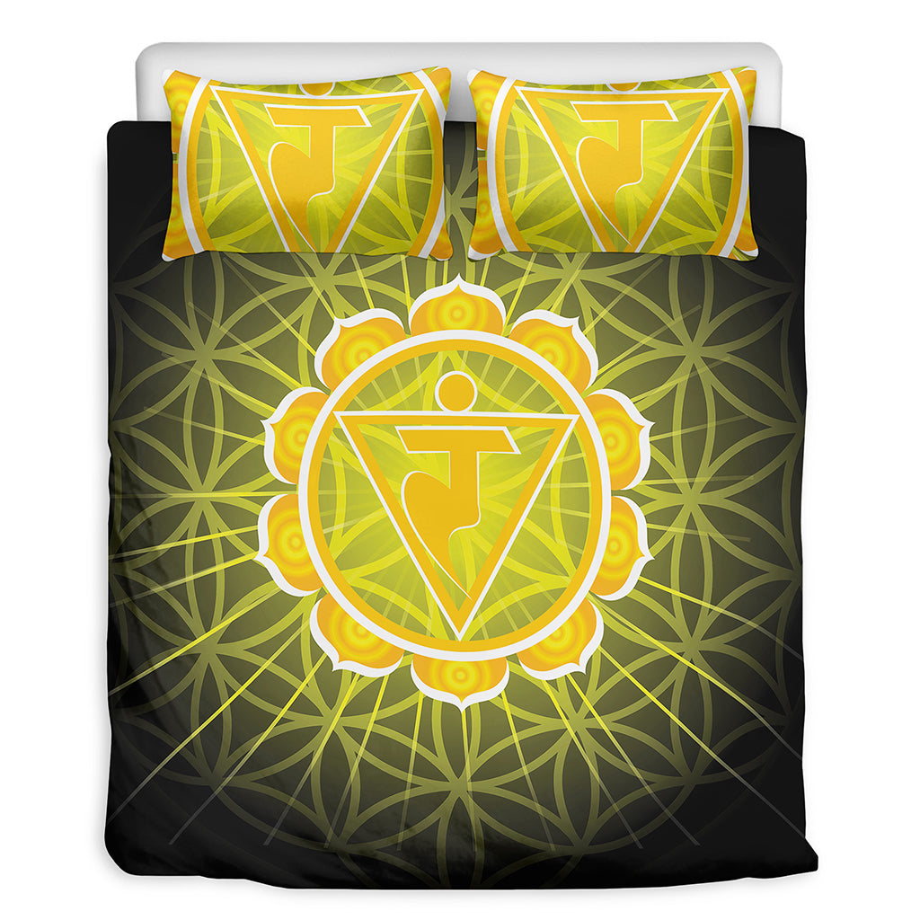 Manipura Chakra Spiritual Print Duvet Cover Bedding Set
