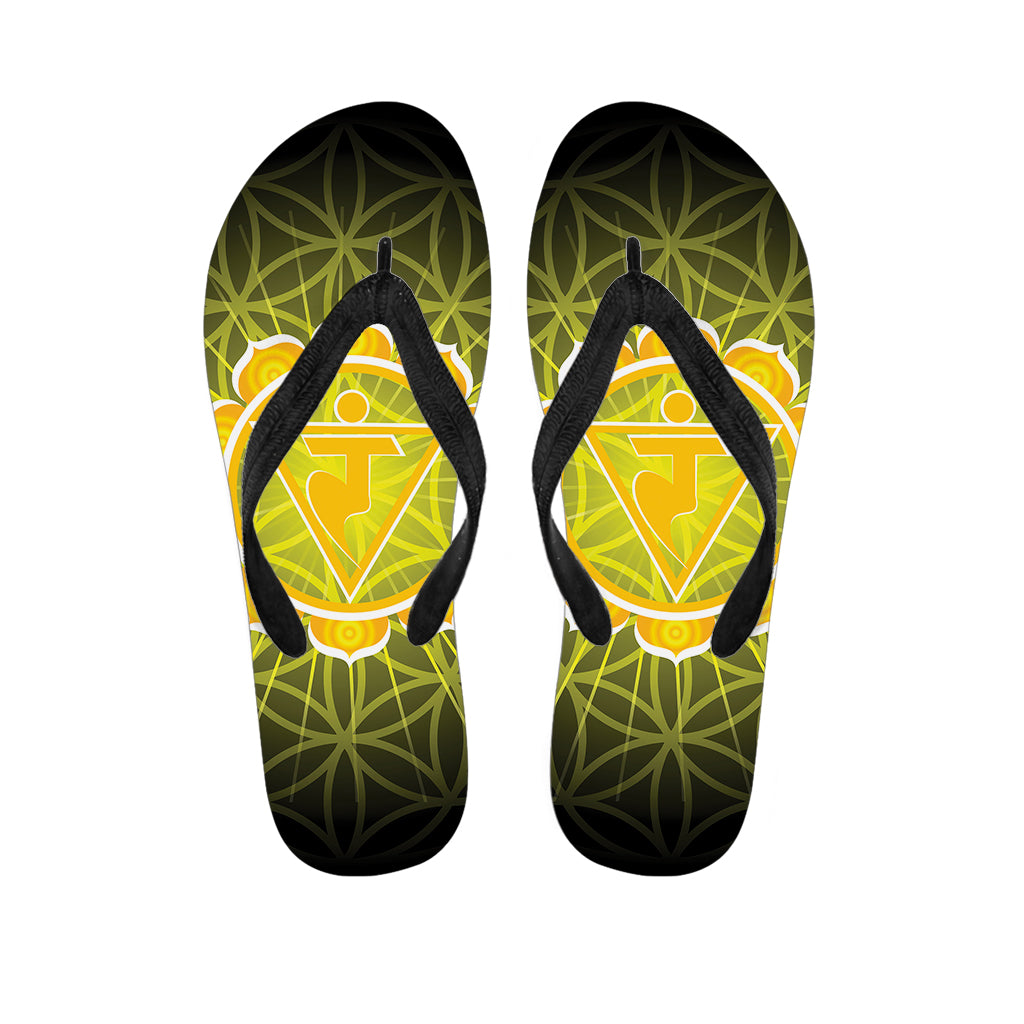 Manipura Chakra Spiritual Print Flip Flops