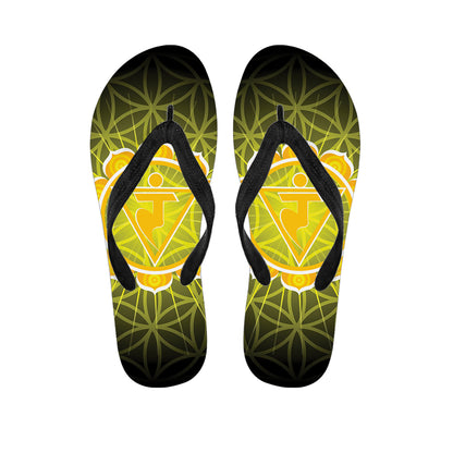 Manipura Chakra Spiritual Print Flip Flops