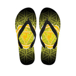 Manipura Chakra Spiritual Print Flip Flops