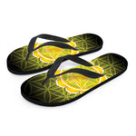 Manipura Chakra Spiritual Print Flip Flops