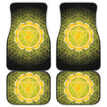 Manipura Chakra Spiritual Print Front and Back Car Floor Mats