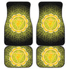 Manipura Chakra Spiritual Print Front and Back Car Floor Mats