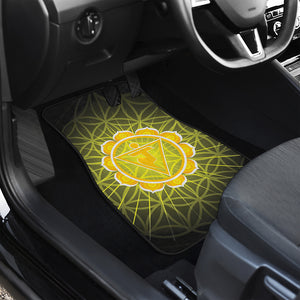 Manipura Chakra Spiritual Print Front and Back Car Floor Mats