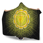 Manipura Chakra Spiritual Print Hooded Blanket
