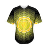 Manipura Chakra Spiritual Print Men's Baseball Jersey