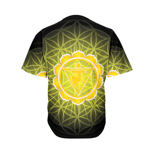 Manipura Chakra Spiritual Print Men's Baseball Jersey