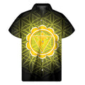 Manipura Chakra Spiritual Print Men's Short Sleeve Shirt