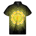 Manipura Chakra Spiritual Print Men's Short Sleeve Shirt