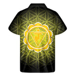 Manipura Chakra Spiritual Print Men's Short Sleeve Shirt
