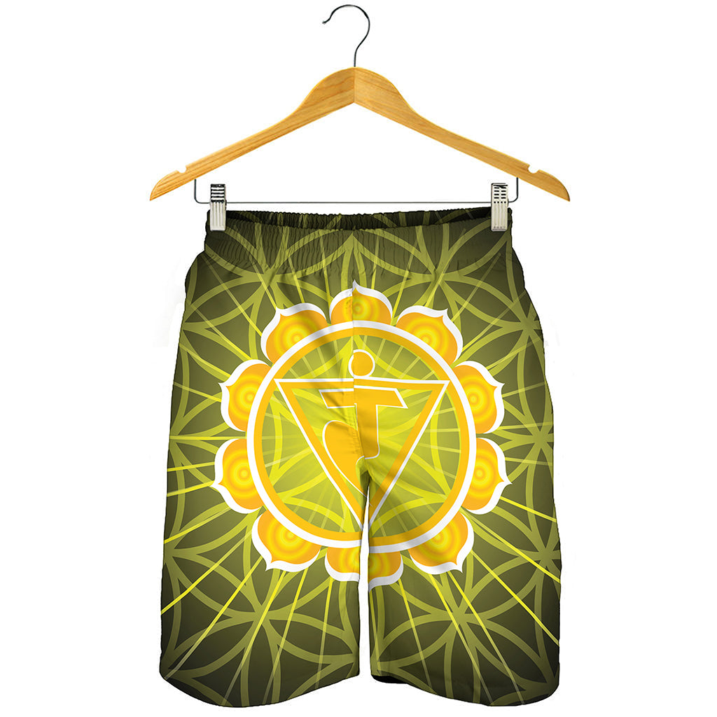 Manipura Chakra Spiritual Print Men's Shorts
