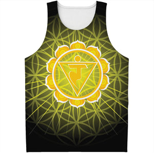 Manipura Chakra Spiritual Print Men's Tank Top