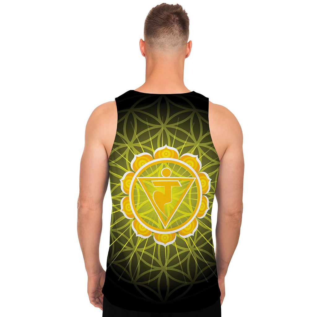 Manipura Chakra Spiritual Print Men's Tank Top