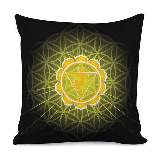 Manipura Chakra Spiritual Print Pillow Cover